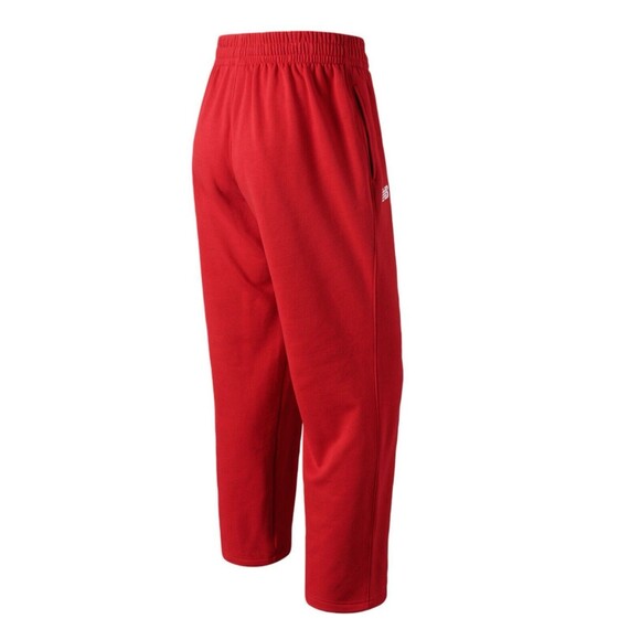 Size XL Mens New Balance Training Sweatpants Red Joggers Pants Fleece NEW - Picture 3 of 3